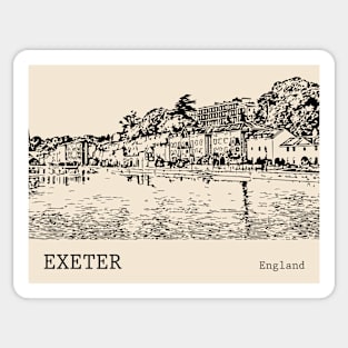 Exeter England Sticker